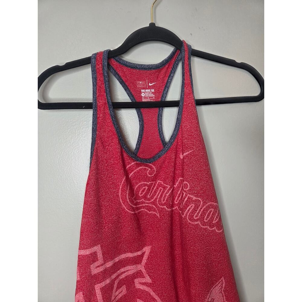 Nike Women’s M Red St. Louis Cardinals Racerback Tank Top Athletic Running Shirt